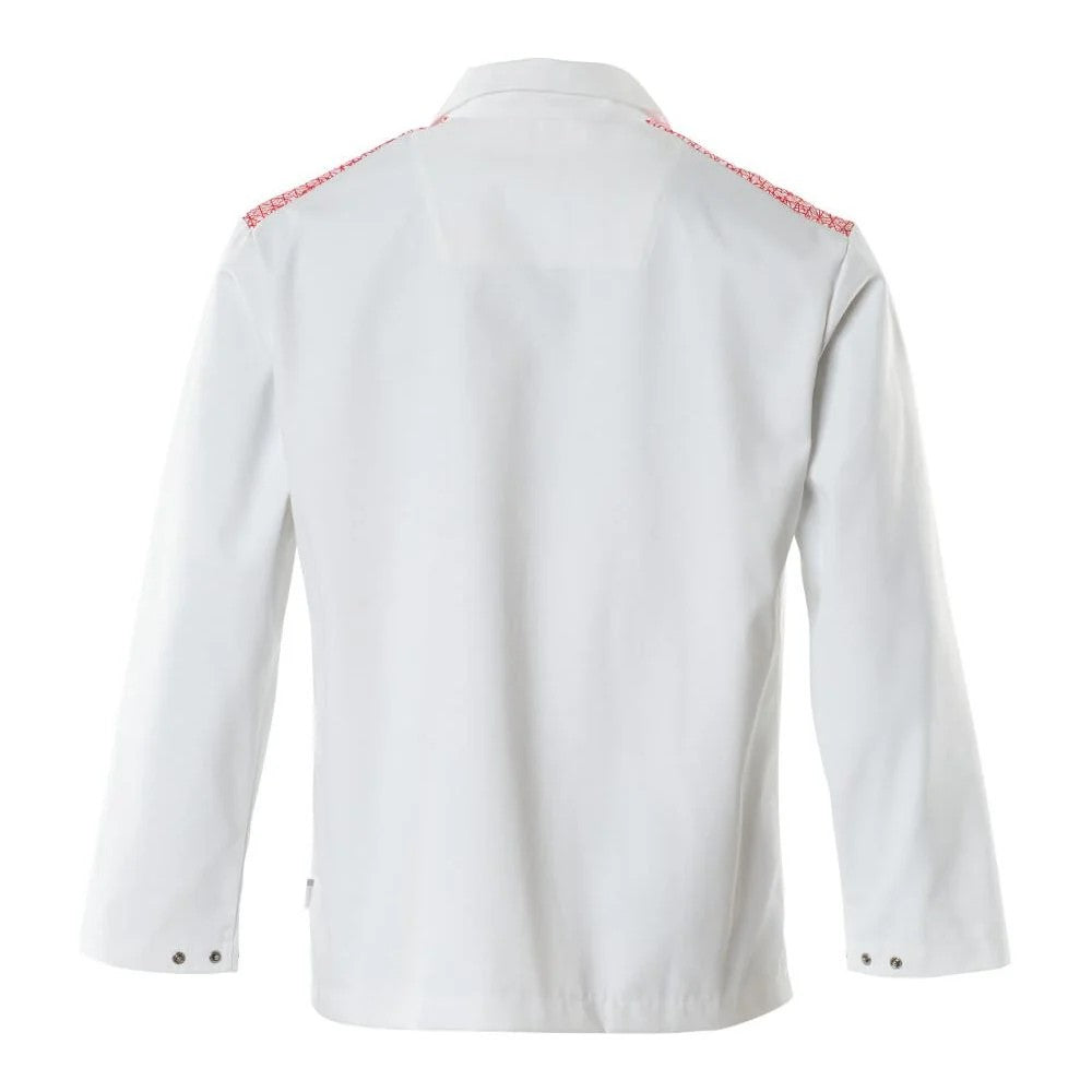 White-Traffic Red - Back - Mascot Mens Smock Food & Care Kaftan