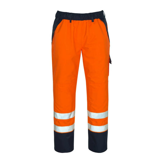 Hi Vis Orange-Navy - Front - Mascot Mens Safe Image Over Trousers