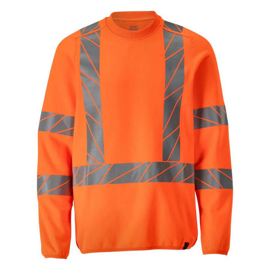 Hi Vis Orange - Front - Mascot Mens Accelerate Safe Sweatshirt