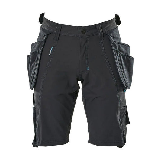 Dark Navy - Front - Mascot Mens Advanced Holster Pocket Work Shorts