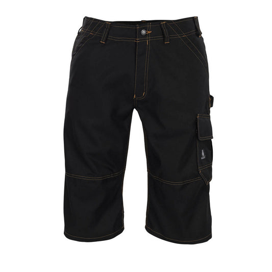 Black - Front - Mascot Mens Young Borba Long Length Work Shorts