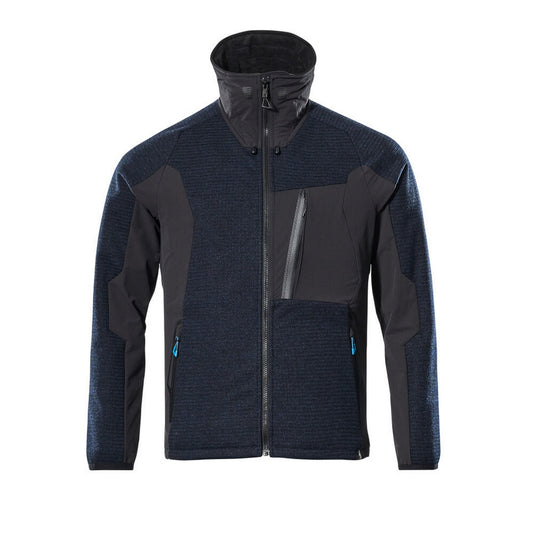 Dark Navy-Black - Front - Mascot Mens Advanced Knitted Full Zip Jacket