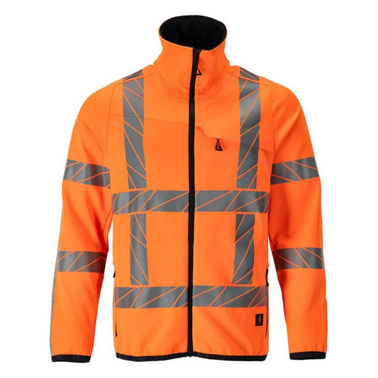 Hi Vis Orange - Front - Mascot Mens Accelerate Safe Fleece Jacket