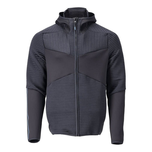 Dark Navy - Front - Mascot Mens Customised Hooded Fleece Jacket