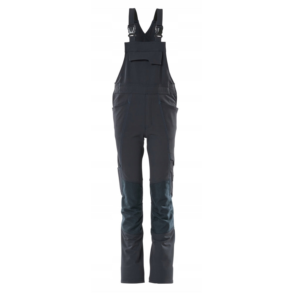 Dark Navy - Front - Mascot Childrens-Kids Accelerate Cordura Bib And Brace Overall