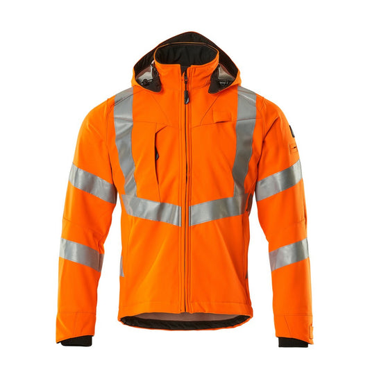 Hi Vis Orange - Front - Mascot Mens Safe Supreme Hi-Vis Jacket