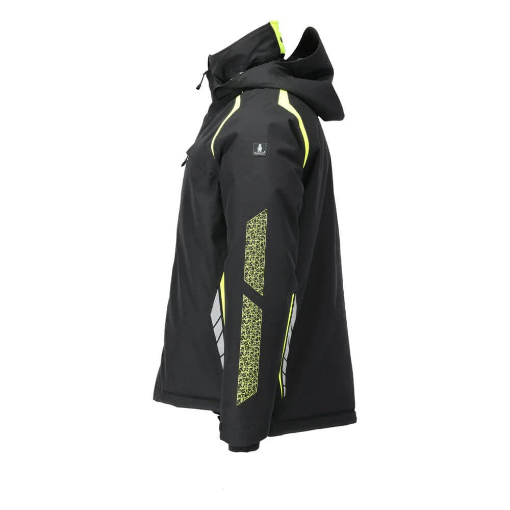 Black-Hi Vis Yellow - Side - Mascot Mens Accelerate Safe Jacket
