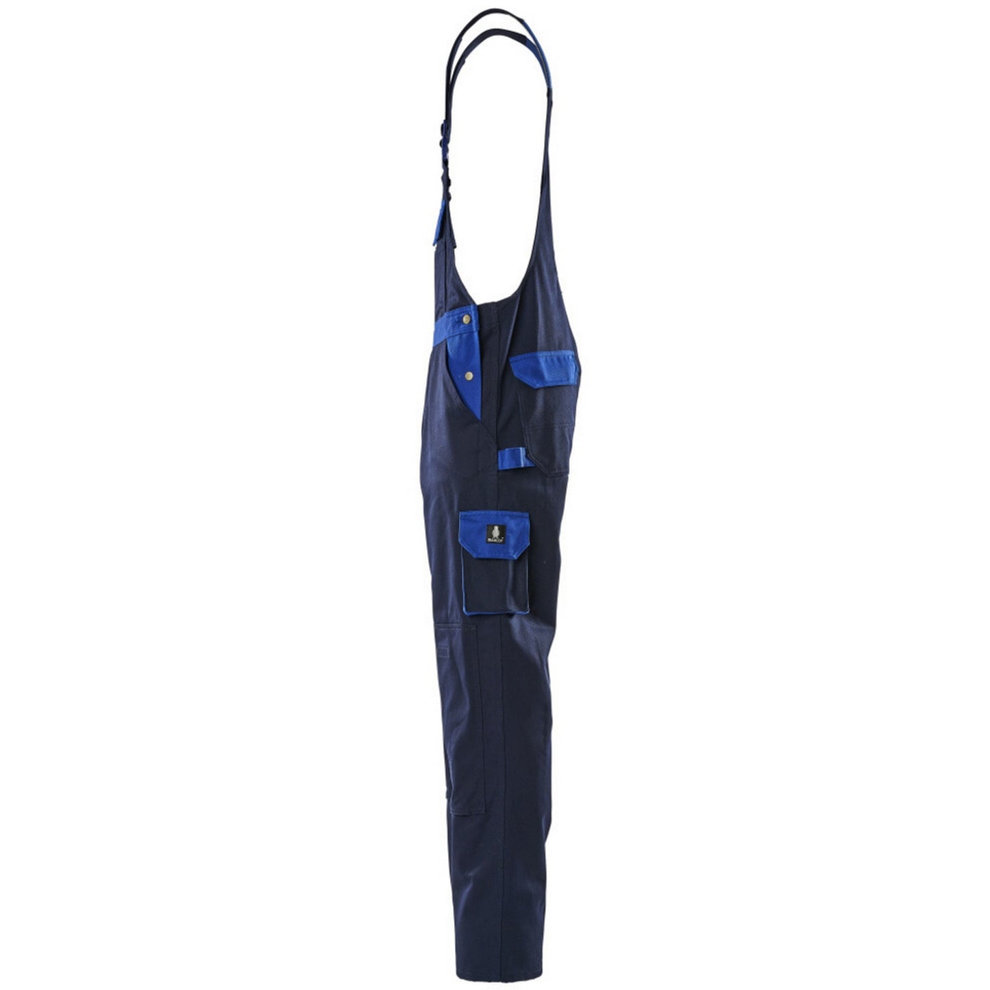 Navy-Royal Blue - Lifestyle - Mascot Mens Monza Knee Pad Pockets Bib And Brace Overall