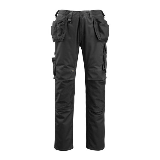 Black - Front - Mascot Mens Unique Holster Pocket Work Trousers