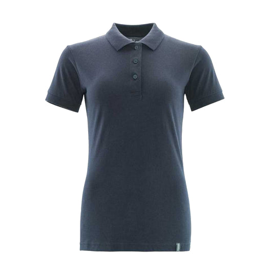 Dark Navy - Front - Mascot Womens-Ladies Crossover Plain Polo Shirt