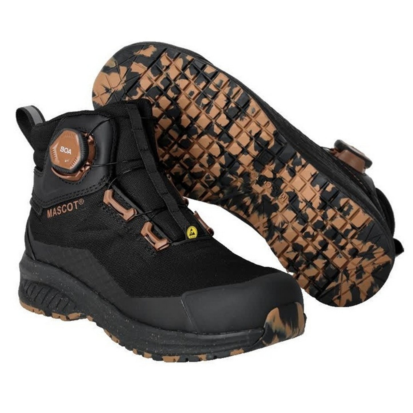 Black - Lifestyle - Mascot Womens-Ladies Footwear Customised Leather Safety Boots