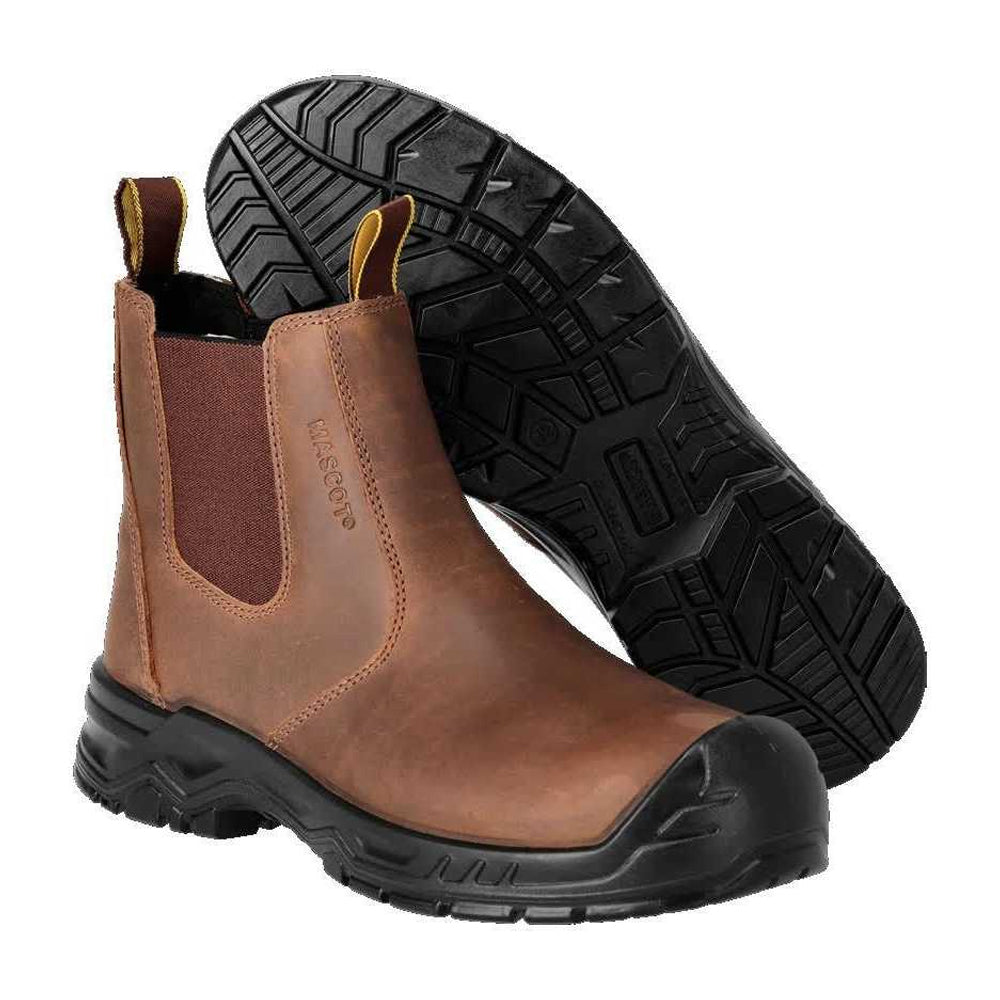 Nut Brown-Black - Lifestyle - Mascot Mens Footwear Originals Leather Safety Boots