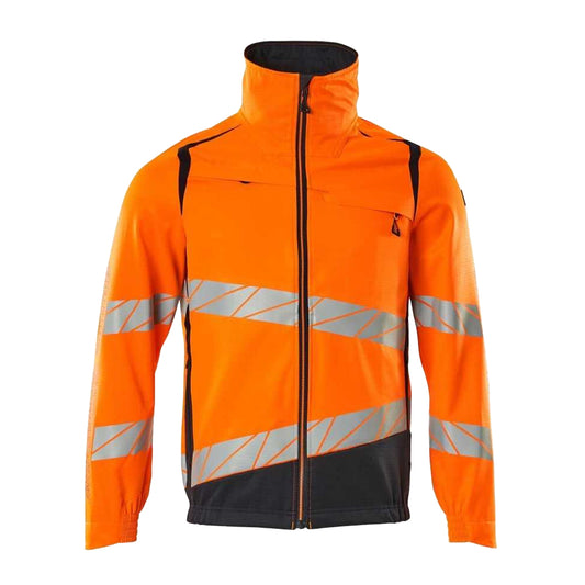 Hi Vis Orange-Dark Navy - Front - Mascot Mens Accelerate Safe Jacket