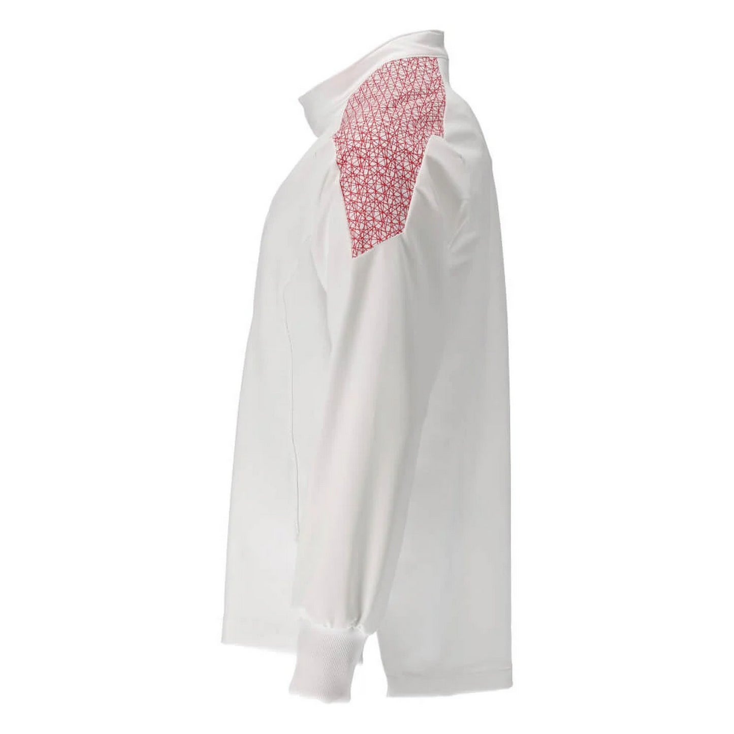 White-Traffic Red - Side - Mascot Mens Food & Care Contrast Panel Chef Jacket