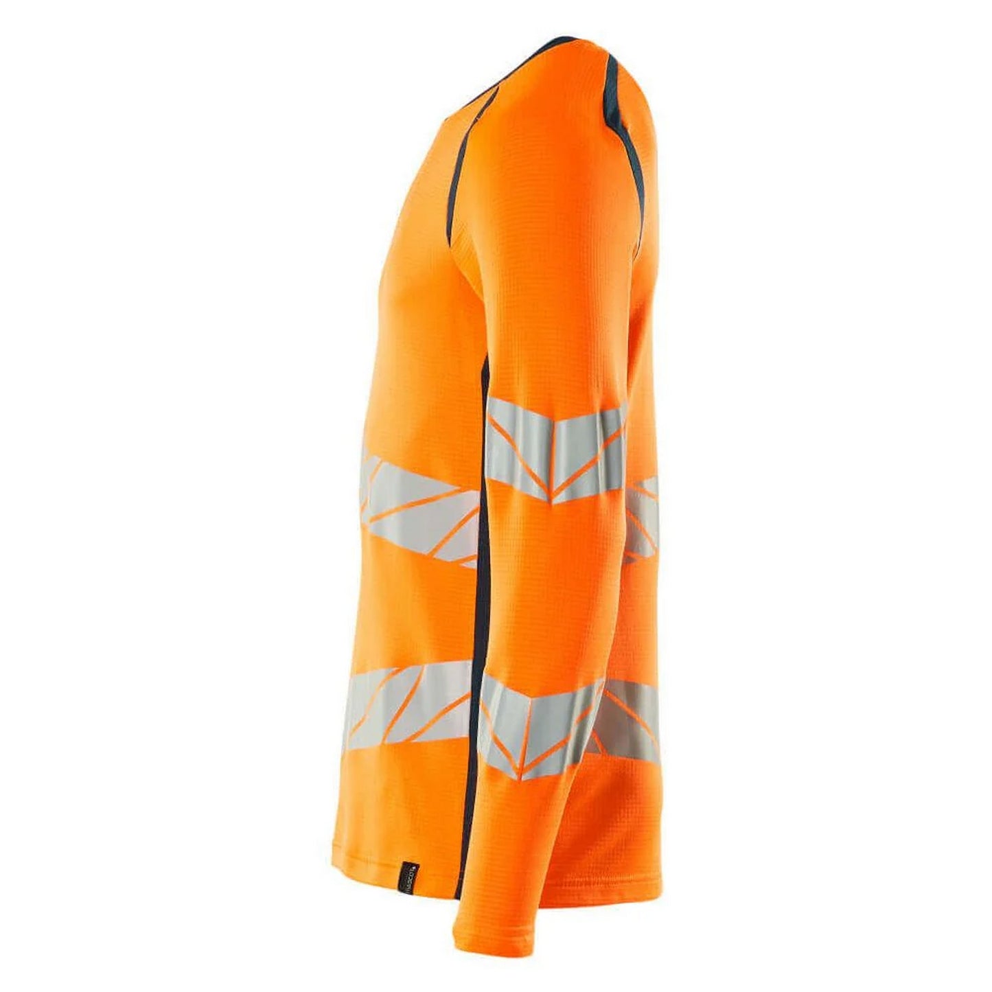 Hi Vis Orange-Dark Petroleum - Side - Mascot Mens Accelerate Safe Long-Sleeved T-Shirt