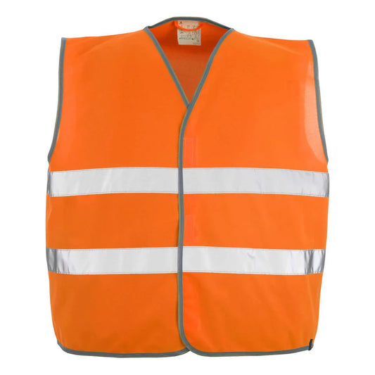 Hi Vis Orange - Front - Mascot Unisex Adult Safe Classic Weyburn Hi-Vis Vest (Pack of 10)