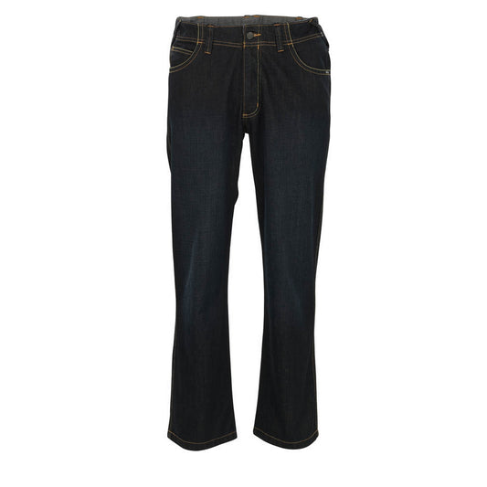 Dark Denim Blue - Front - Mascot Mens Frontline Cotton Jeans