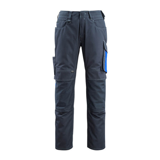 Dark Navy-Royal Blue - Front - Mascot Mens Mannheim Unique Work Trousers