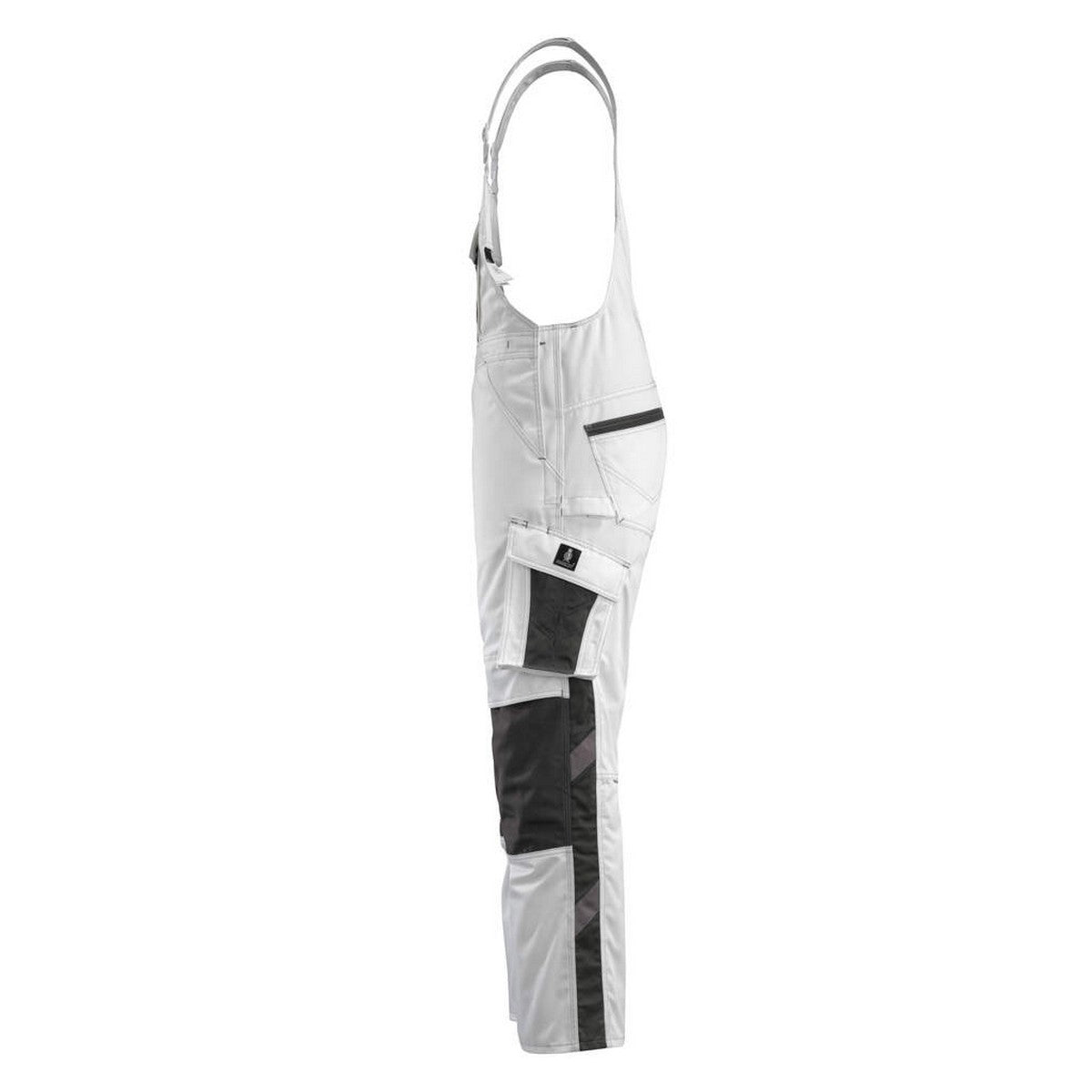 White-Dark Anthracite - Lifestyle - Mascot Mens Augsburg Unique Bib And Brace Overall