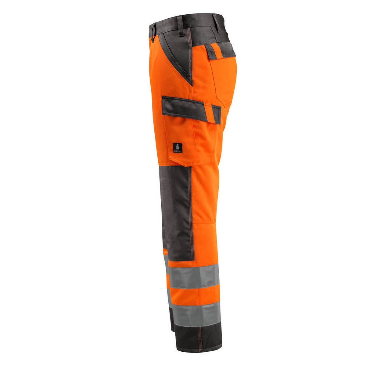 Hi Vis Orange-Dark Anthracite - Lifestyle - Mascot Mens Safe Light Knee Pad Pockets Trousers