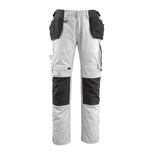 White-Dark Anthracite - Front - Mascot Mens Bremen Unique Holster Pocket Work Trousers