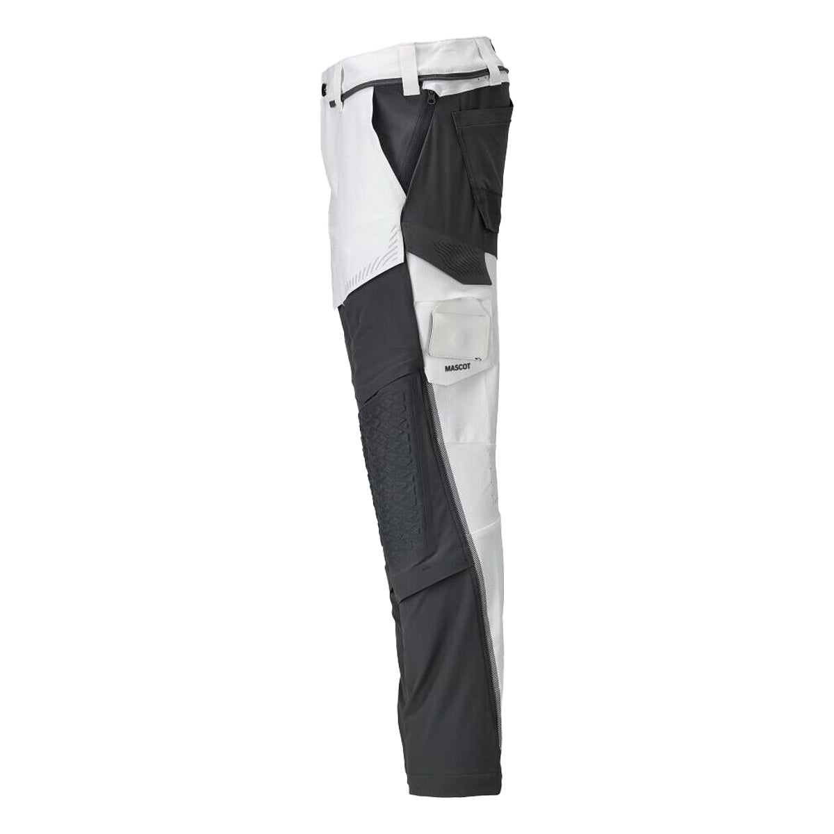White-Stone Grey - Lifestyle - Mascot Mens Customised Knee Pad Pockets Work Trousers