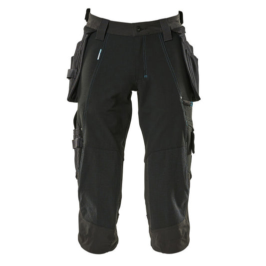 Black - Front - Mascot Mens Advanced 3-4 Length Trousers