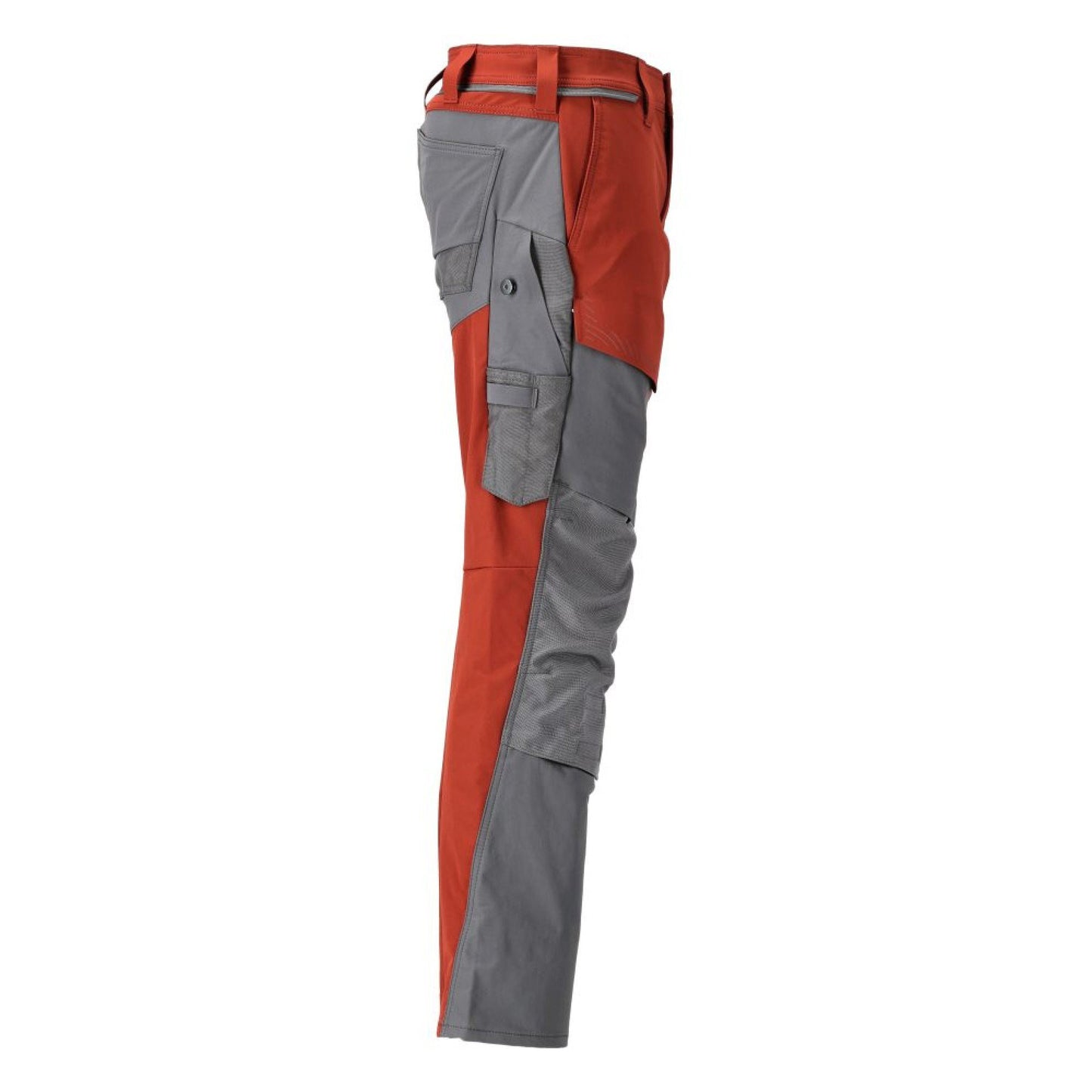 Autumn Red-Stone Grey - Lifestyle - Mascot Mens Customised Knee Pad Pockets Long Work Trousers