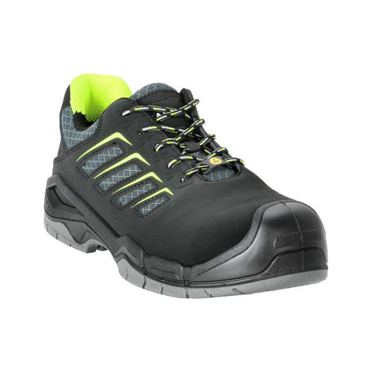 Black - Front - Mascot Womens-Ladies Footwear Fit Fujiyama Leather Safety Shoes