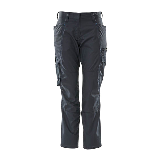 Dark Navy - Front - Mascot Womens-Ladies Accelerate Cargo Pocket Work Trousers