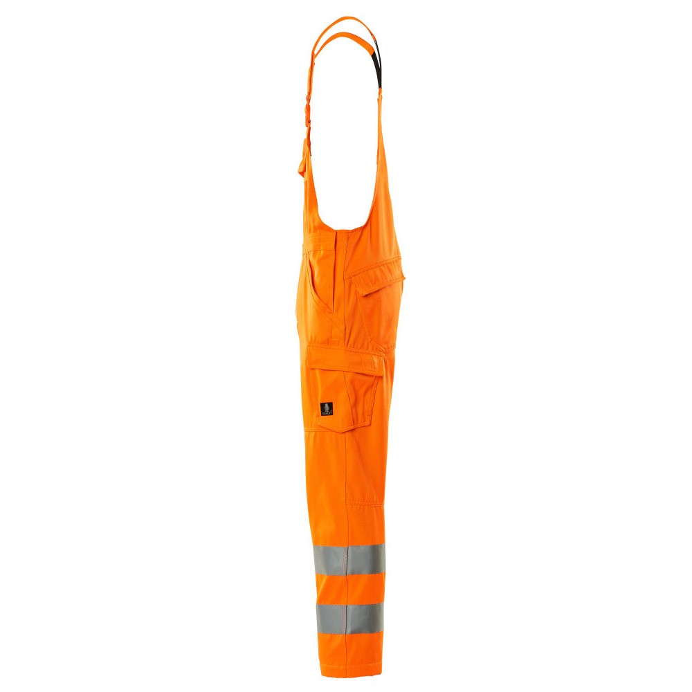 Hi Vis Orange - Lifestyle - Mascot Mens Safe Light Bib And Brace Trouser