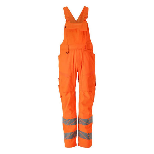 Hi Vis Orange - Front - Mascot Mens Accelerate Safe Bib And Brace Overall