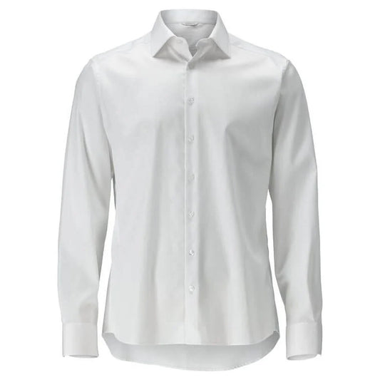 White - Front - Mascot Mens Frontline Poplin Modern Shirt