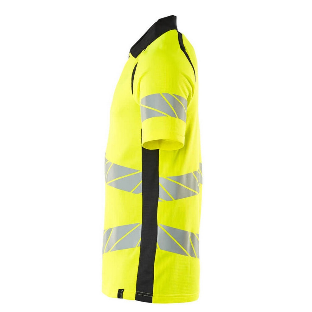Hi Vis Yellow-Dark Navy - Lifestyle - Mascot Mens Accelerate Safe Hi-Vis Polo Shirt