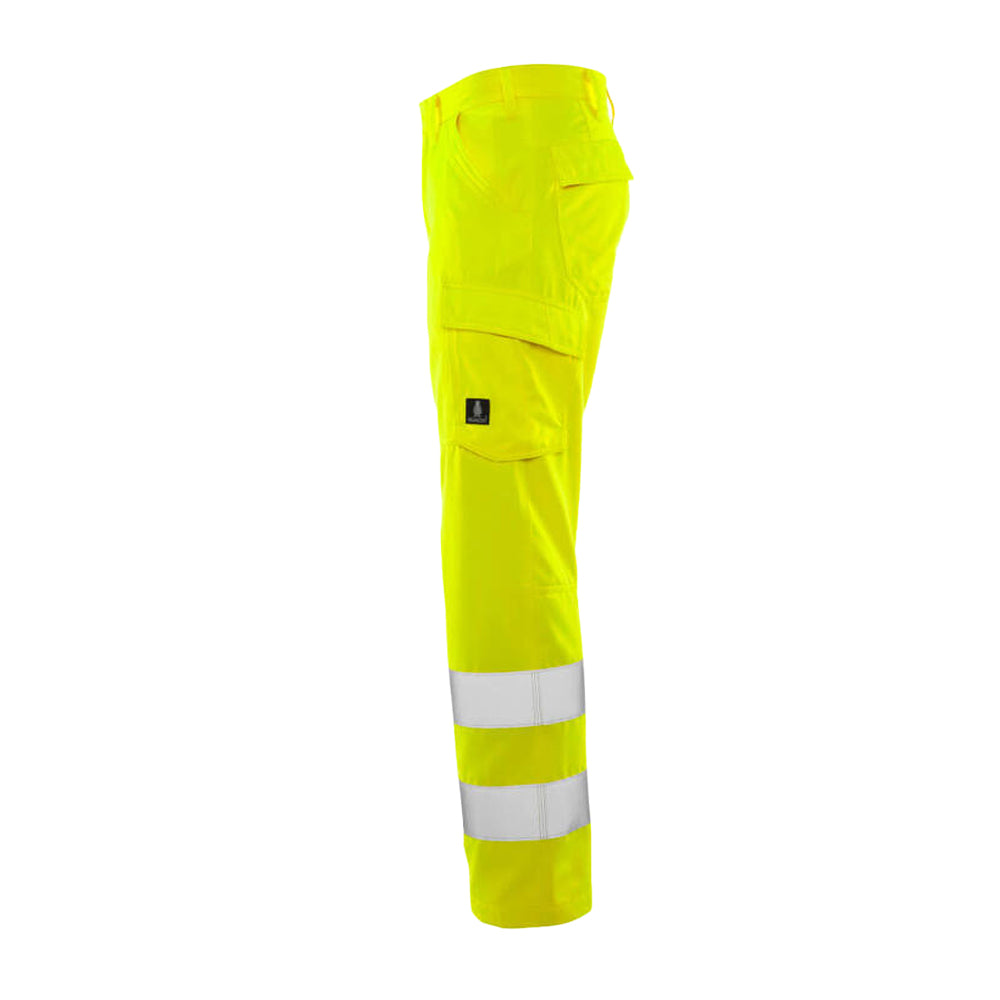 Hi Vis Yellow - Lifestyle - Mascot Mens Safe Light Hi-Vis Work Trousers