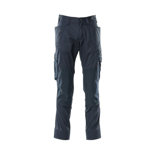 Dark Navy - Front - Mascot Mens Accelerate Knee Pad Pockets Trousers