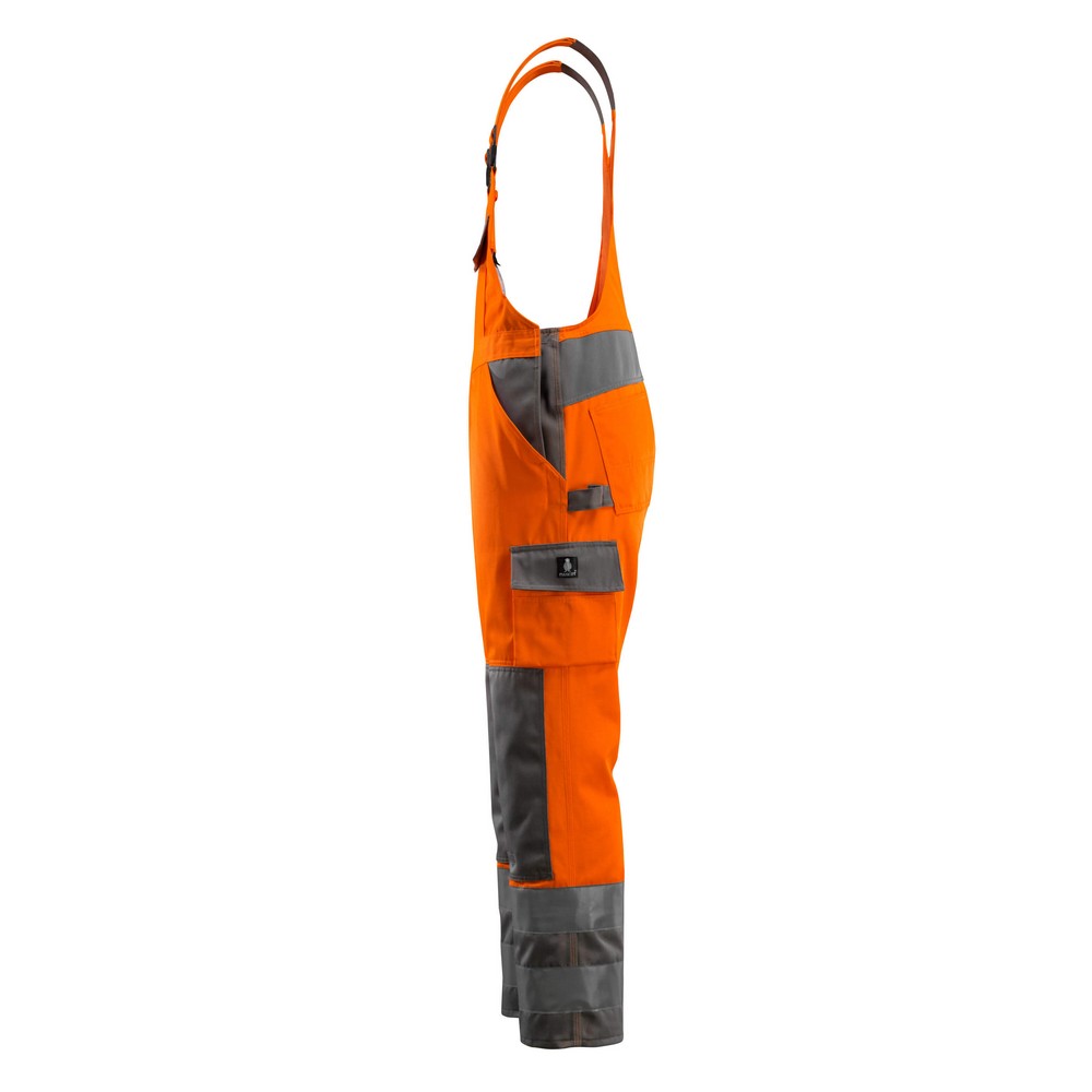 Orange-Anthracite - Lifestyle - Mascot Mens Barras Safe Complete Hi-Vis Bib And Brace Overall