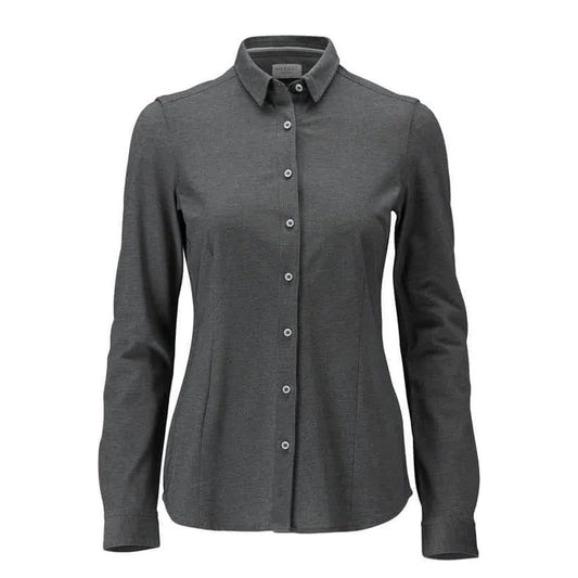Dark Anthracite-Light Grey Flecked - Front - Mascot Womens-Ladies Frontline Shirt