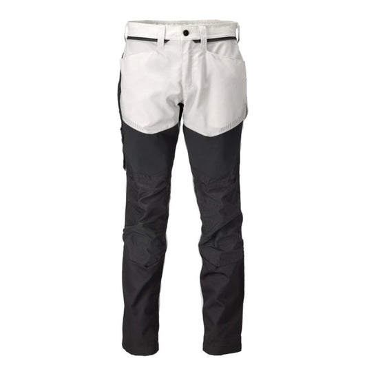 White-Stone Grey - Front - Mascot Unisex Adult Customized Knee Pad Pockets Work Trousers