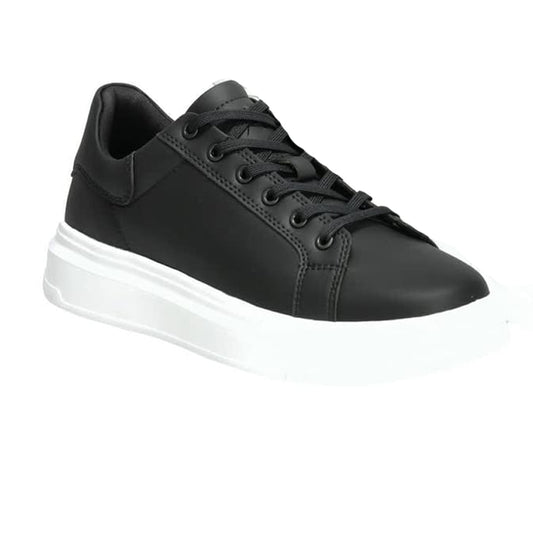 Black - Front - Mascot Mens Leather Trainers