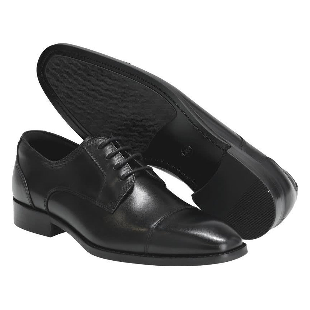 Black - Back - Mascot Mens Full Grain Leather Oxfords