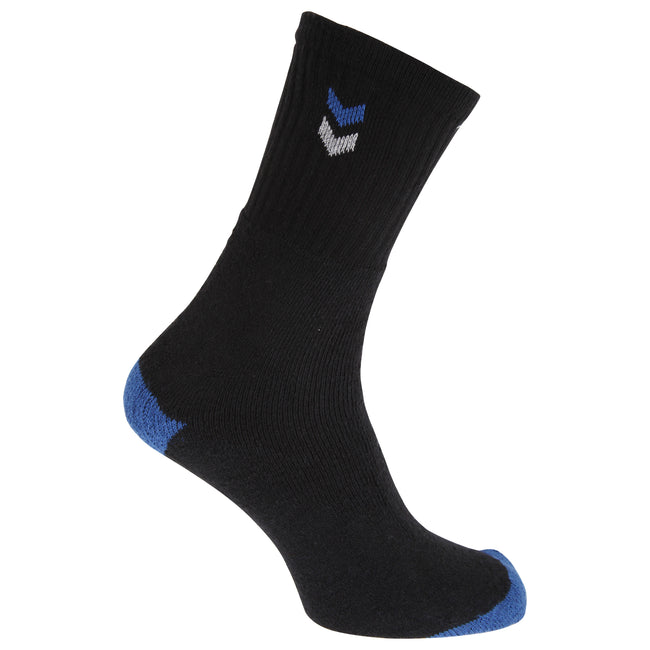 Black - Back - Mens Assorted Motif Sport Socks (5 Pairs)