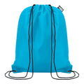 Turquoise - Front - MidOcean Shooppet RPET 190T Drawstring Bag
