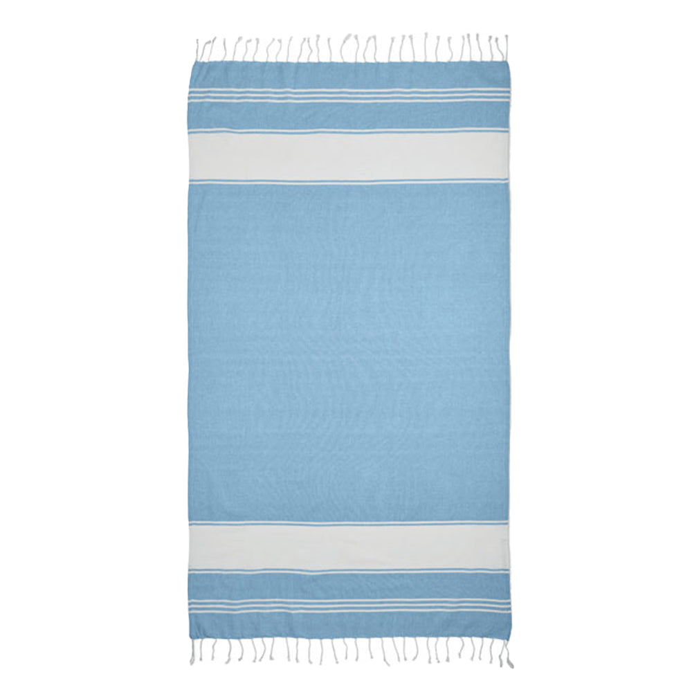 Turquoise - Side - MidOcean Hammam Towel Drawstring Bag Set