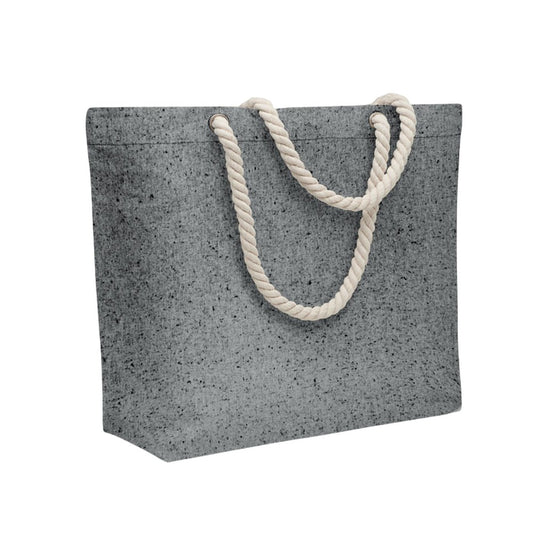 Black - Front - MidOcean Mare Cord Shopper Bag