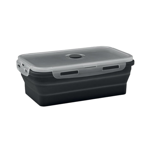 Black - Front - MidOcean Kolapso Silicone Collapsible Lunch Box