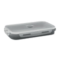 Stone Grey - Back - MidOcean Kolapso Silicone Collapsible Lunch Box