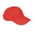 Red - Front - MidOcean Glop Plain Baseball Cap