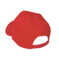 Red - Back - MidOcean Glop Plain Baseball Cap