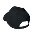 Black - Back - MidOcean Glop Plain Baseball Cap